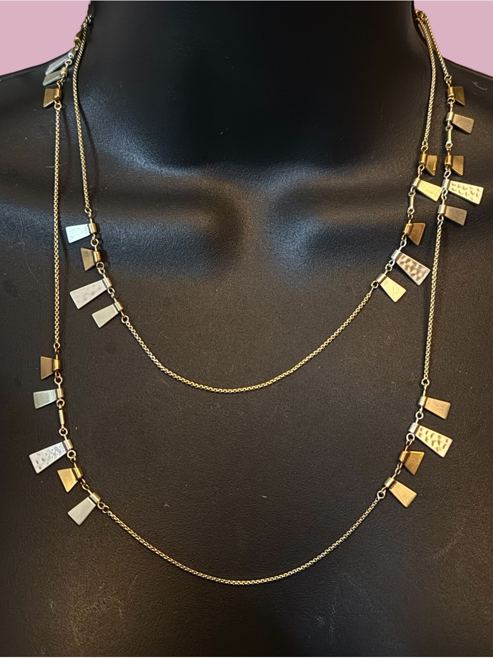 Kendra Scott Channing two tone long station necklace